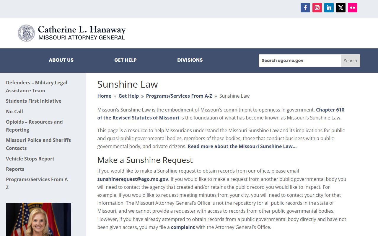 New Madrid County court records Missouri Sunshine Law access