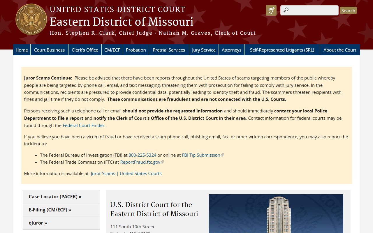 New Madrid County Circuit Court federal district court path