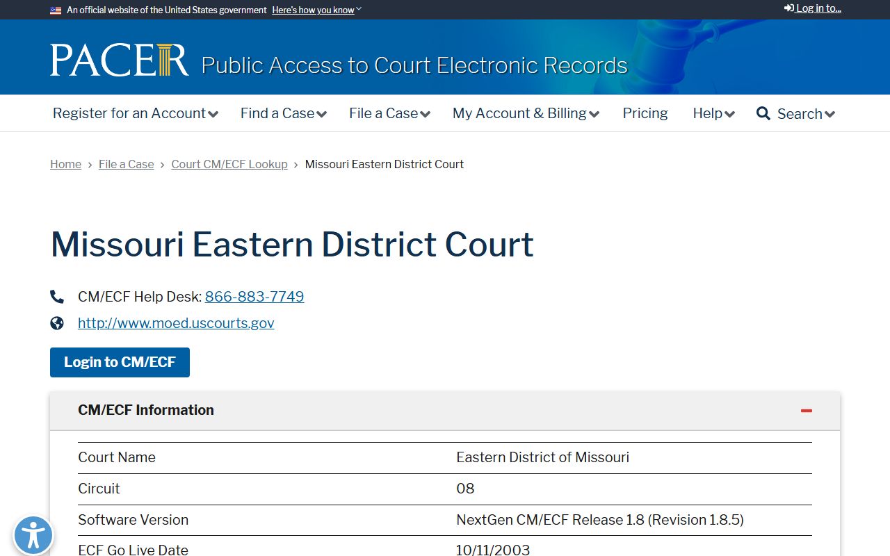 New Madrid County Circuit Court PACER district court lookup