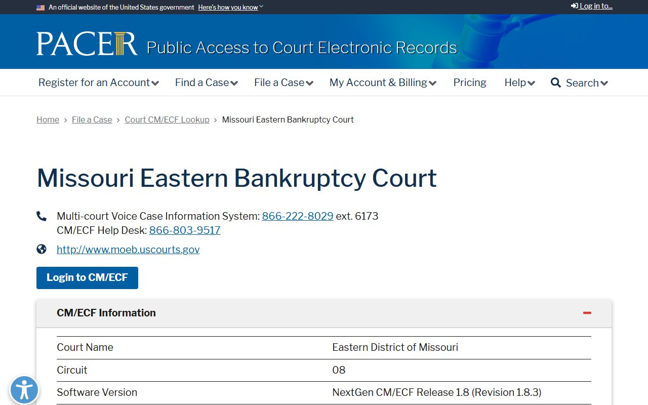 New Madrid County Circuit Court PACER bankruptcy lookup