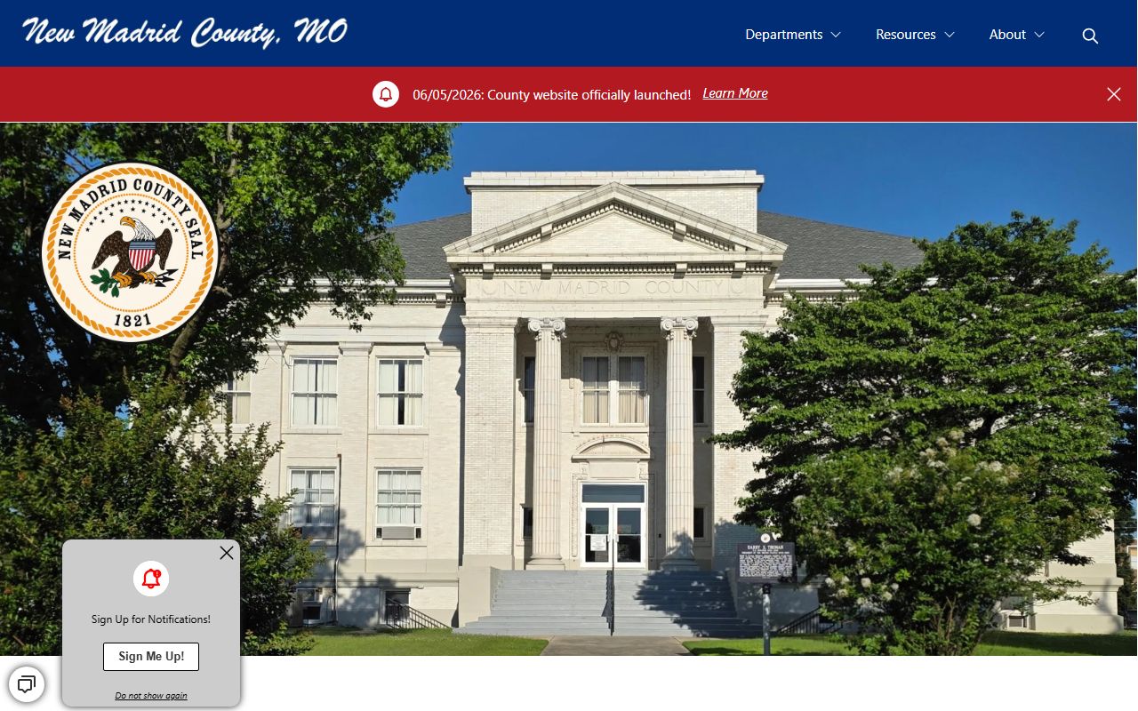 New Madrid County court records official county homepage